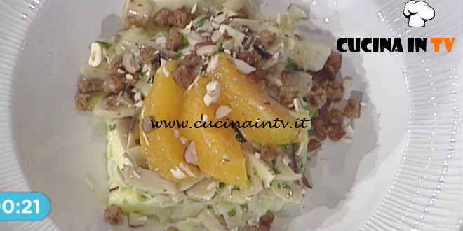 La Prova del Cuoco - Insalata con finocchio mele champignon e arancia ricetta Cristian Bertol