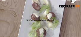 La Prova del Cuoco - Polpette con cipollotti brasati e mozzarella ricetta Mauro Improta