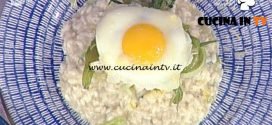 La Prova del Cuoco - Risotto con puntarelle e uovo al “cereghin” ricetta Sergio Barzetti