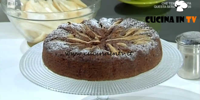 Domenica In - Torta cioccolato e pere ricetta Benedetta Parodi