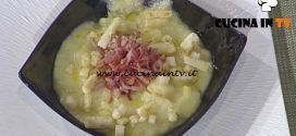 La Prova del Cuoco - Crema di porri e patate con speck e crostini ricetta Cristian Bertol