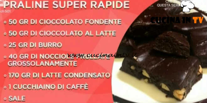 Domenica In - Praline super rapide ricetta Benedetta Parodi