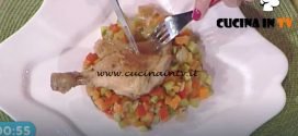 La Prova del Cuoco - Cosce di pollo alla birra con concassé di verdure ricetta Cristian Bertol