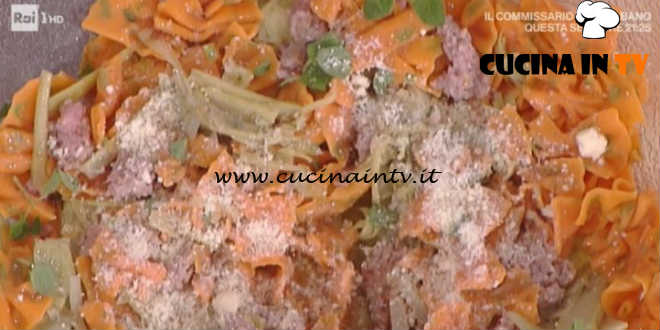 La Prova del Cuoco - Papillon con carciofi e salsiccia ricetta Alessandra Spisni