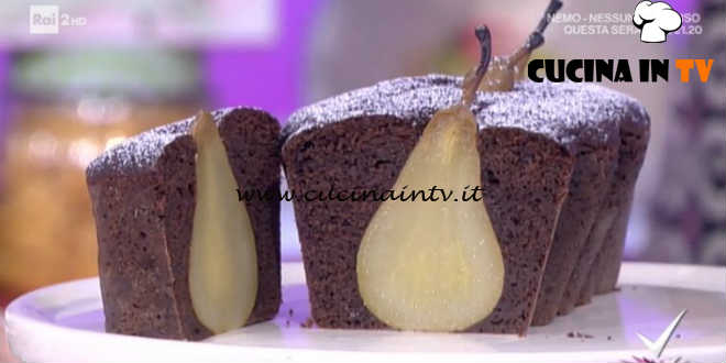 Detto Fatto - Plumcake cioccolato e pere con sorpresa ricetta Franco Aliberti