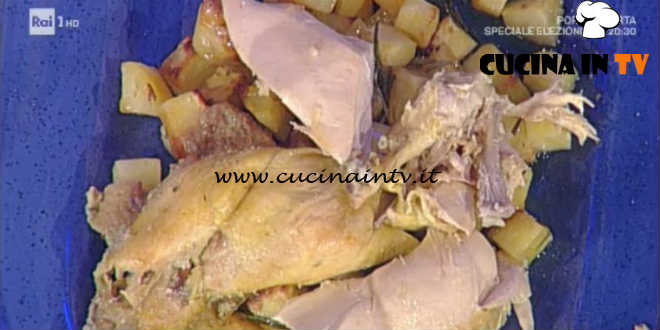 La Prova del Cuoco - Pollo in crosta di sale al forno ricetta Sergio Barzetti