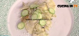 La Prova del Cuoco - Ravioli alla menta con zucchine fritte e carciofi ricetta Ambra Romani