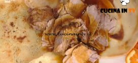 La Prova del Cuoco - Spalla di maiale alla birra e arancia con burtlena ricetta Daniele Persegani