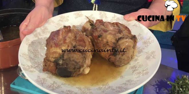 La Prova del Cuoco - Stinchi di maiale al forno con insalatina di radicchio ricetta Alessandra Spisni
