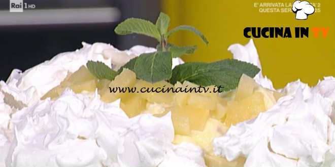 La Prova del Cuoco - Torta pavlova con ananas ricetta Anna Moroni