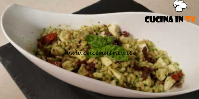 Cotto e mangiato - Insalata d'orzo al pesto ricetta Tessa Gelisio