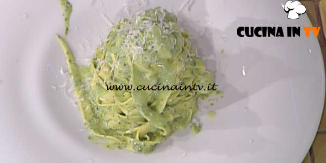 La Prova del Cuoco - Nidi di tagliatelle al pesto con crema di patate ricetta Ivano Ricchebono