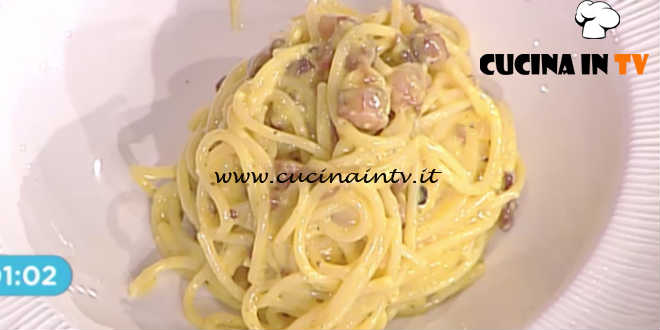 La Prova del Cuoco - Spaghetti alla carbonara ricetta Natale Giunta