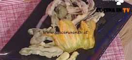 La Prova del Cuoco - Tempura di zucchine radicchio tardivo fiori di zucca e salvia ricetta Gian Piero Fava