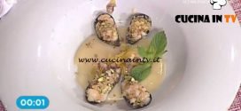 La Prova del Cuoco - Cozze gratinate al limone e pistacchio ricetta Natale Giunta