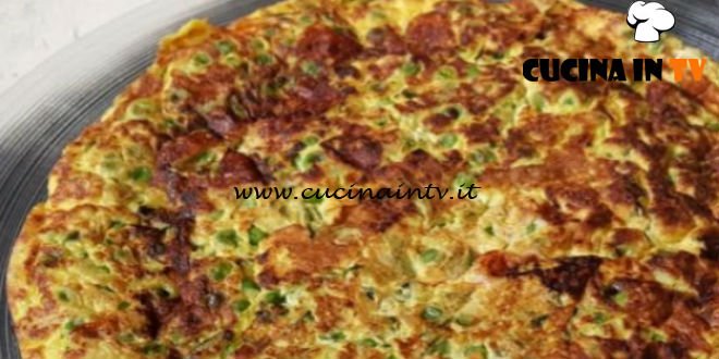 Cotto e mangiato - Frittata piselli zucchine e scamorza ricetta Tessa Gelisio