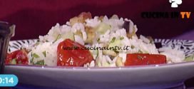La Prova del Cuoco - Insalata di riso alla greca con salsa tzatziki ricetta Ambra Romani