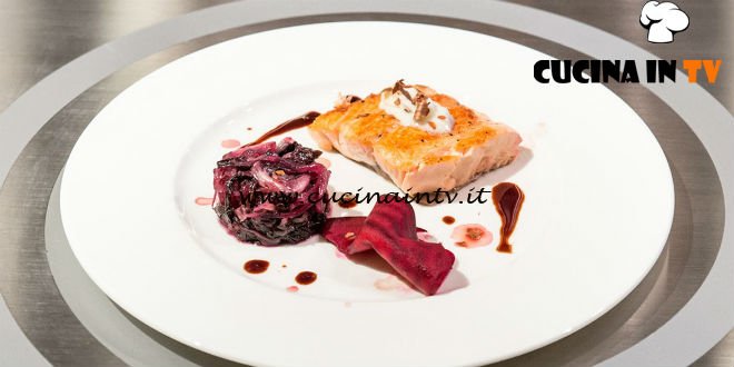 Masterchef Italia 7 - ricetta Salmone nell'affumicatoio di Alberto Menino