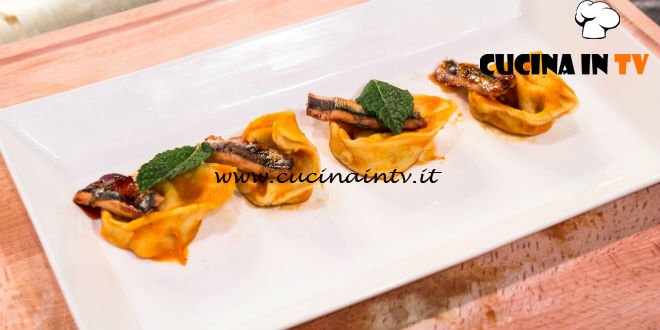 Masterchef Italia 7 - ricetta Tortelli inventati di Davide Aviano