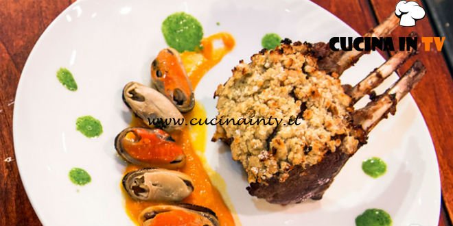 Carré d’agnello e cozze