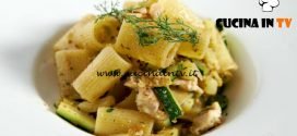 Masterchef Italia 7 - ricetta Mezze maniche trota salmonata zucchine pinoli e mandorle di Matteo Marchetto