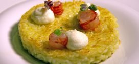 Masterchef Italia 7 - ricetta Risotto con zucchine trombetta gamberi e burrata di Denise Delli