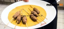 Masterchef Italia 7 - ricetta Spiedini kofta con babaganoush di Giovanna Rosanio