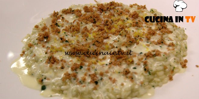 Masterchef Italia 7 - ricetta Risotto aglio olio e bottarga di Antonino Cannavacciuolo