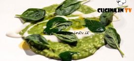 Masterchef Italia 7 - ricetta Risotto spinacino grappa ginepro e parmigiano di Antonia Klugmann