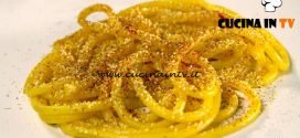 Masterchef Italia 7 - ricetta Spaghettoni gelsomino calendula e zafferano di Antonia Klugmann