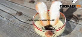 Masterchef Italia 7 - ricetta Zabaione caldo con crumble al cioccolato e lingue di gatto di Francesco Rozza