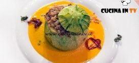 Masterchef Italia 7 - ricetta Zucchina tonda alla genovese su crema di carote al sentore di cipolla di Davide Aviano