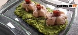 Cotto e mangiato - Filetti di rana pescatrice con crema di broccoli ricetta Tessa Gelisio