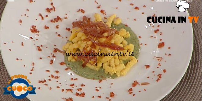 La Prova del Cuoco - ricetta Gateau scomposto di passatelli e culatello croccante di Silvano Librenti