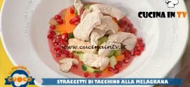 La Prova del Cuoco - ricetta Straccetti di tacchino alla melagrana di Roberto Carcangiu