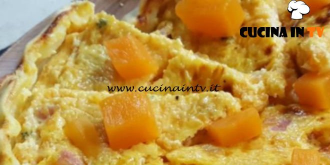 Cotto e mangiato - Torta salata con zucca e pancetta ricetta Tessa Gelisio