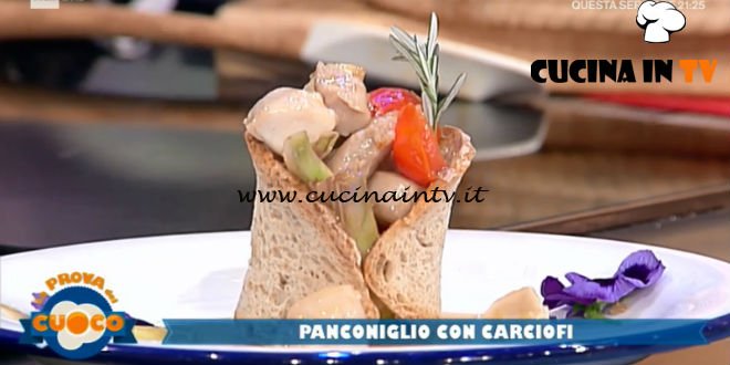 La Prova del Cuoco - ricetta Panconiglio con carciofi di Emanuele Vallini