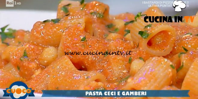 La Prova del Cuoco - ricetta Pasta ceci e gamberi di Fabio Campoli