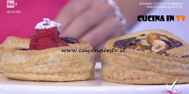 Detto Fatto - ricetta Tortini di sfoglia ai due cioccolati di Michel Paquier