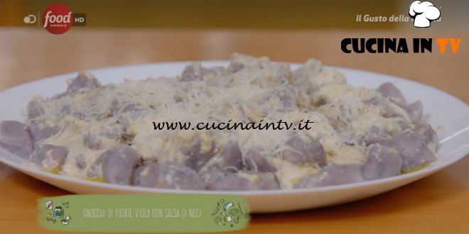 Gnocchi di patate viola con salsa di noci ricetta Marco Bianchi