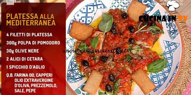 La Prova del Cuoco | Platessa alla mediterranea ricetta Angelica Sepe