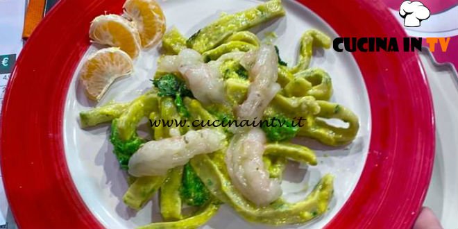 La Prova del Cuoco - ricetta Scialatielli alla carbonara di scampi e broccoletti di Juri Risso