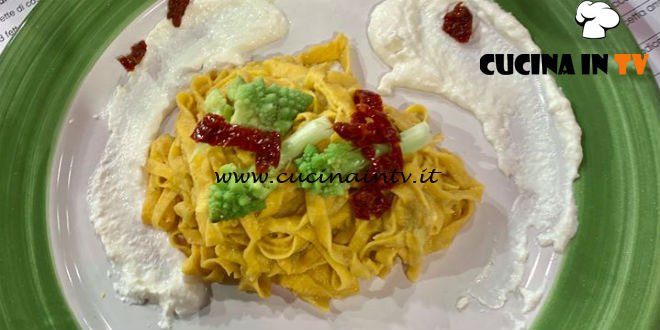 La Prova del Cuoco - ricetta Tagliolini con broccolo e stracciatella di Martino Scarpa