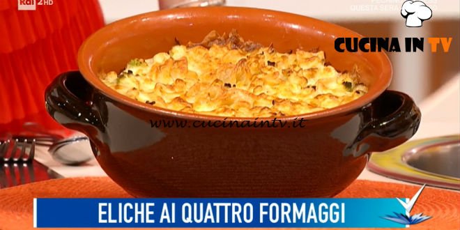 Detto Fatto - ricetta Eliche ai quattro formaggi di Simone Finetti