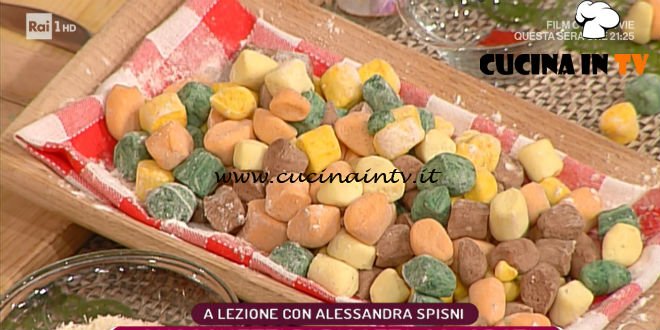 La Prova del Cuoco - ricetta Gnocchetti di ricotta colorati di Alessandra Spisni