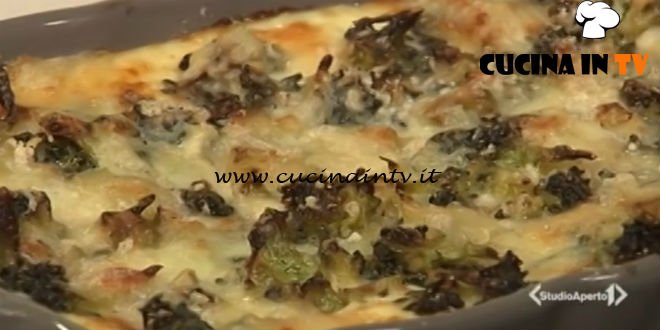 Cotto e mangiato - Lasagne broccoli e gorgonzola ricetta Tessa Gelisio