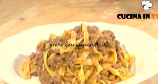 Geo - ricetta Tagliatelle alla bolognese di Fabio Berti