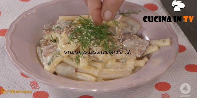 Ricette all'italiana - ricetta Pasta con pere robiola e gorgonzola di Anna Moroni