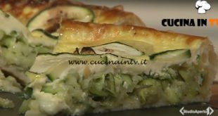 Cotto e mangiato - Quiche di zucchine cipollotti e tomini ricetta Tessa Gelisio