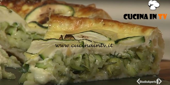 Cotto e mangiato - Quiche di zucchine cipollotti e tomini ricetta Tessa Gelisio